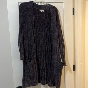 Chenille cardigan